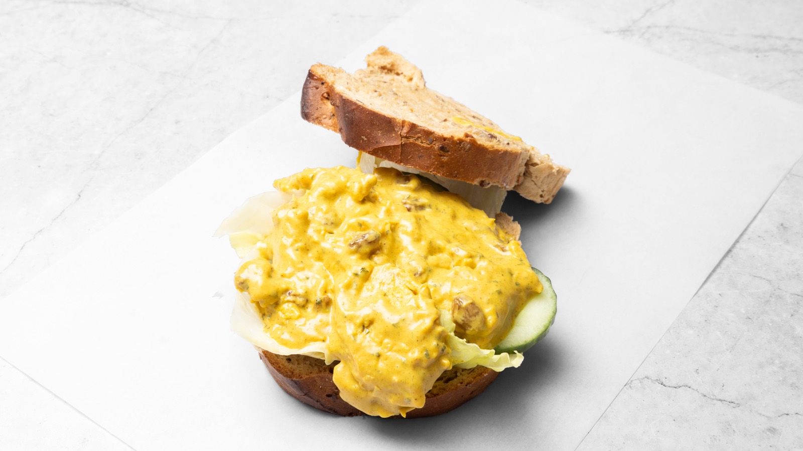 Coronation chicken sandwich