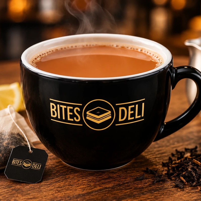 Tea in a Bites Deli cup