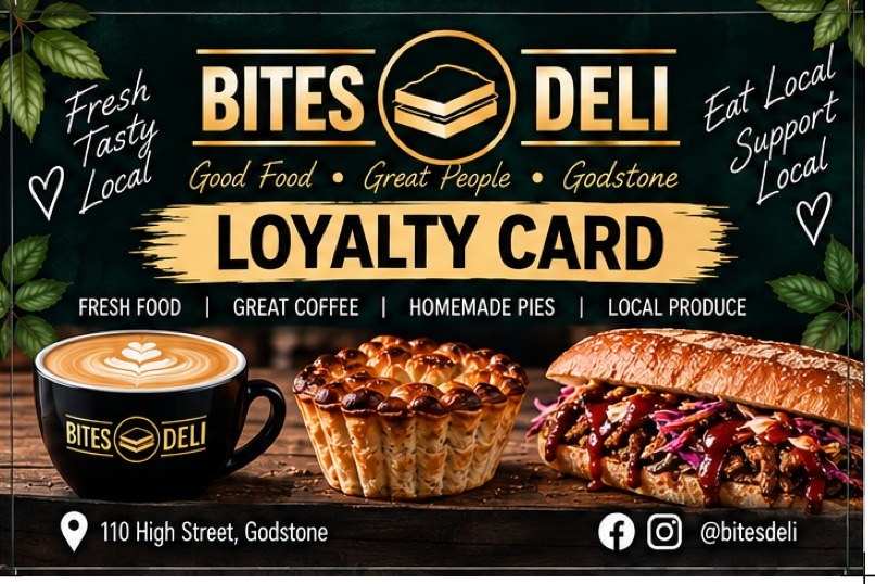 The Bites Deli loyalty card